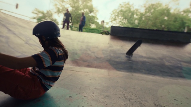Video Reference: Sky, Cloud, Asphalt, Helmet, Outdoor recreation, Wood, Cap, Tree, Tints and shades, Road surface