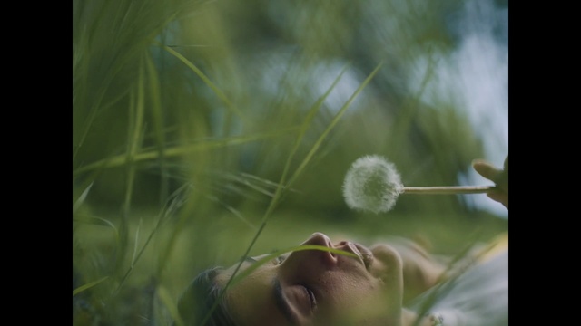 Video Reference: Plant, Eyelash, Flash photography, People in nature, Terrestrial plant, Grass, Happy, Natural landscape, Tree, Twig
