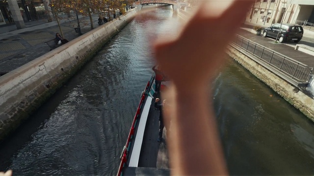 Video Reference: Water, Light, Asphalt, Road surface, Tints and shades, Sidewalk, Bridge, Road, City, Boats and boating--Equipment and supplies