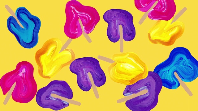 Video Reference: Colorfulness, Purple, Art, Organism, Violet, Font, Line, Material property, Magenta, Pattern