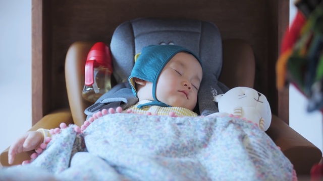 Video Reference: Nose, Cheek, Skin, Chin, Mouth, Comfort, Baby sleeping, Baby, Headgear, Toddler