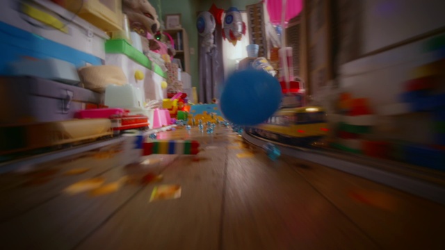 Video Reference: Wood, Flooring, Floor, Hardwood, Event, Magenta, Party supply, Balloon, Fun, Visual arts