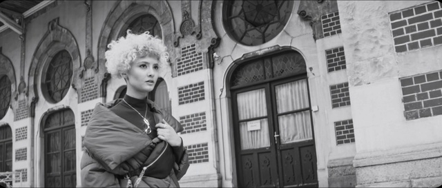 Video Reference: White, Black, Black-and-white, Flash photography, Style, Door, Street fashion, Wall, Road, Facade