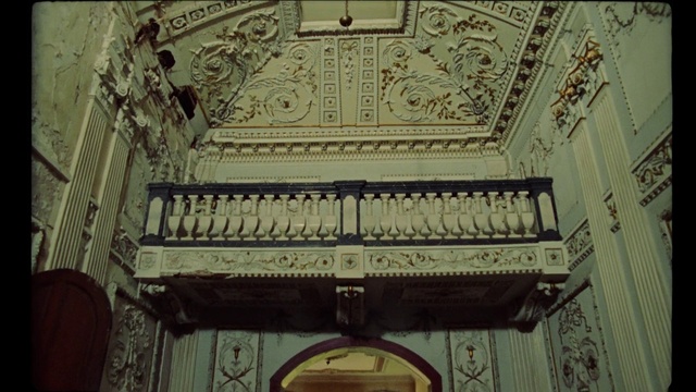 Video Reference: Facade, Symmetry, Art, Tints and shades, Font, Ceiling, Molding, Arch, Wood, Pattern