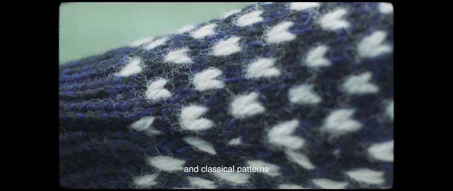 Video Reference: Sleeve, Textile, Grey, Electric blue, Pattern, Woolen, Wool, Fur, Font, Woven fabric