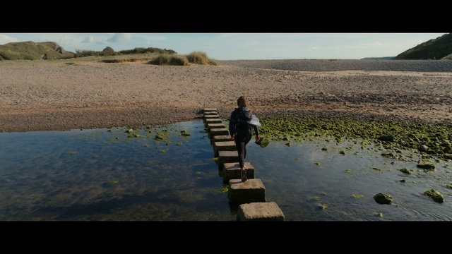 Video Reference: Water, Sky, Natural landscape, People in nature, Horizon, Adaptation, Landscape, Plain, Waterway, Lake