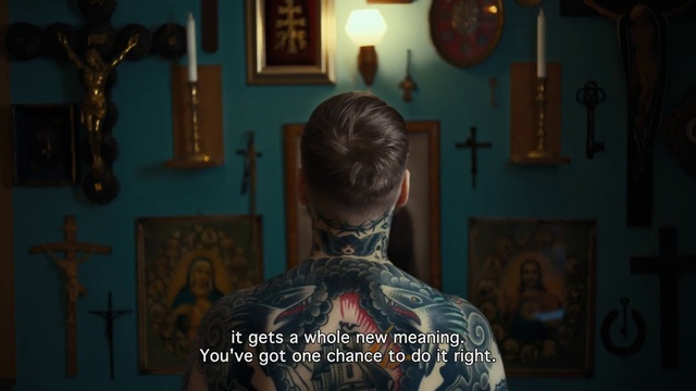 Video Reference: Picture frame, Wood, Wall, Screenshot, Room, Font, House, Fashion design, Darkness, Ceiling