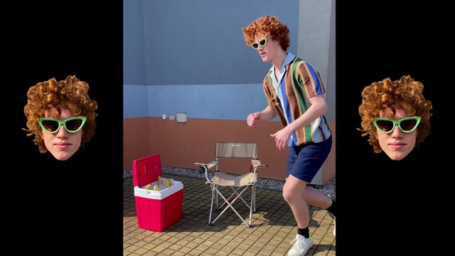 Video Reference: Hairstyle, Eyewear, Organ, Human, Sunglasses, Vision care, Shorts, Entertainment, Yellow, Style