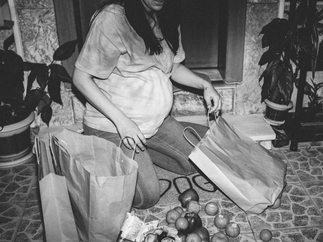 Video Reference: White, Black, Human, Black-and-white, Style, Plastic bag, Flash photography, Luggage and bags, Tints and shades, Plant