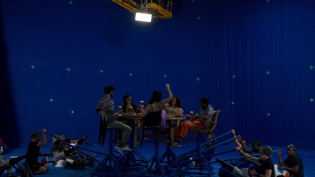 Video Reference: Chair, Entertainment, Music, Performing arts, Musical instrument accessory, Musician, Table, Music venue, Leisure, Space