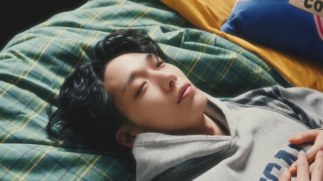 Video Reference: Smile, Vertebrate, Comfort, Green, Textile, Tartan, Cool, Plaid, Black hair, Tints and shades