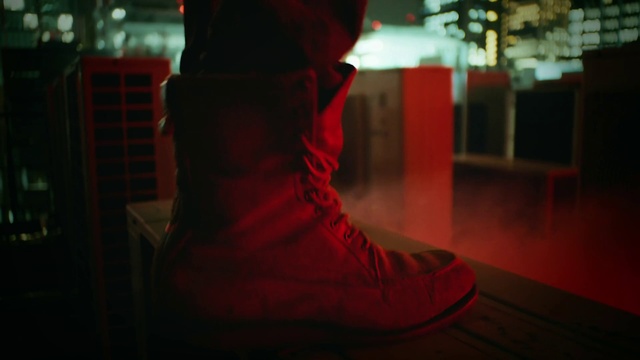 Video Reference: Shoe, Textile, Orange, Pink, Flooring, Wood, Floor, Sportswear, Magenta, Sock