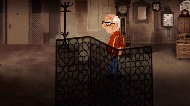 Video Reference: Flash photography, Lighting, Vision care, Wall, Clock, Eyewear, Darkness, Art, Wood, Shadow