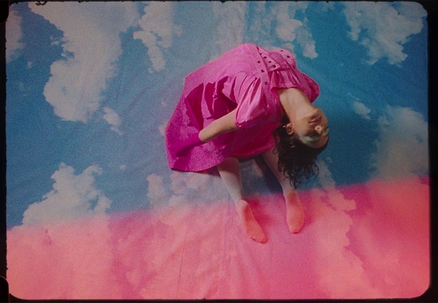 Video Reference: Purple, Flash photography, Pink, Cloud, Rectangle, Happy, Magenta, Tints and shades, Beauty, Art