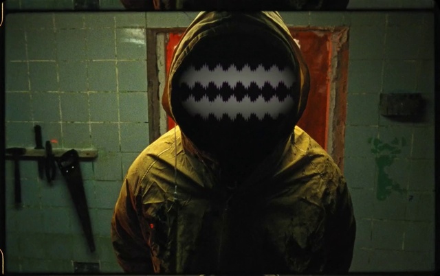 Video Reference: Helmet, Sports gear, Art, Audio equipment, Personal protective equipment, Space, Darkness, Eyewear, T-shirt, Font