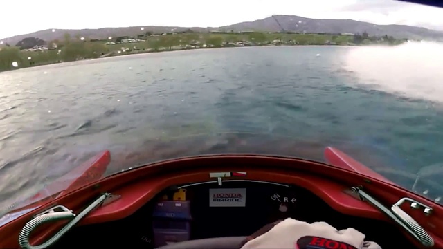 Video Reference: Water, Sky, Boat, Mode of transport, Lake, Auto part, Landscape, Tree, Ship, Cloud