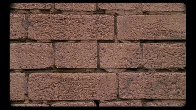 Video Reference: Brown, Building, Rectangle, Brickwork, Brick, Building material, Pattern, Wood, Composite material, Stone wall