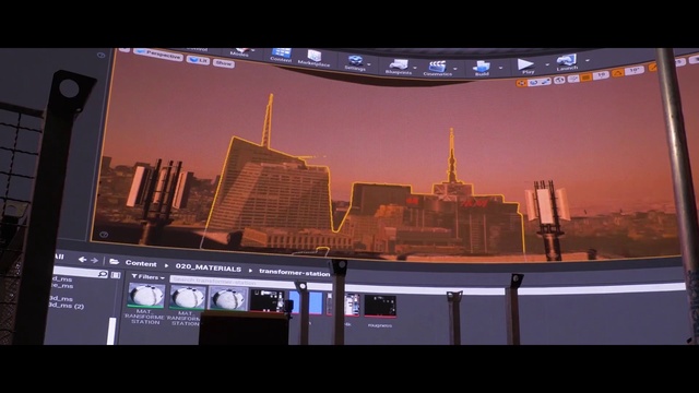 Video Reference: Building, Skyscraper, Display device, Entertainment, Urban design, Font, City, Flat panel display, Multimedia, Cityscape