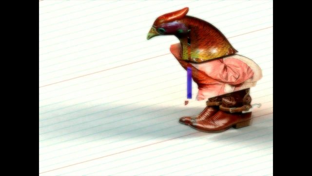 Video Reference: abstract, stylized, bird, cutout, collage, distorted, colorful, paper, illustration, surreal, art, mixed media