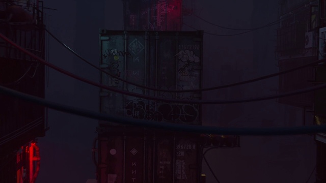 Video Reference: Electricity, Building, Sky, City, Font, Midnight, Space, Facade, Electric blue, Magenta