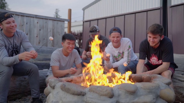 Video Reference: Smile, Fire, Flame, Gas, Heat, T-shirt, Event, Fun, Cuisine, Cooking