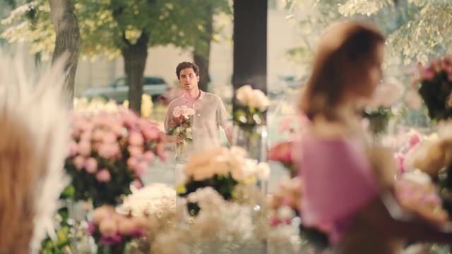 Video Reference: Flower, Plant, Petal, Tree, Happy, Pink, Flower Arranging, Bridal clothing, Wedding ceremony supply, Grass