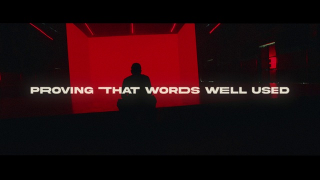 Video Reference: Sleeve, Rectangle, Font, Display device, Art, Magenta, T-shirt, Darkness, Gadget, Event