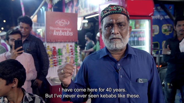 Video Reference: Forehead, Gesture, Beard, Community, Adaptation, Event, Cap, Wrinkle, Hat, City