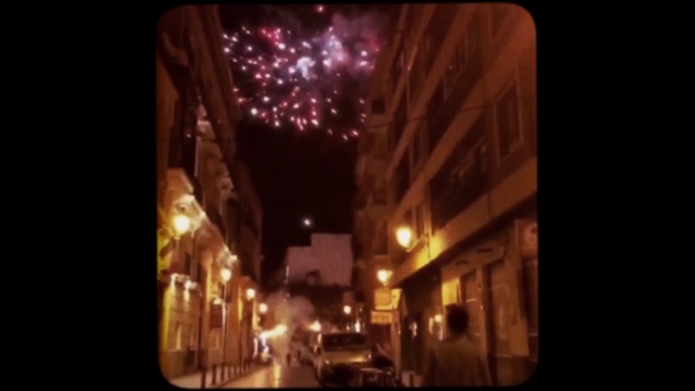 Video Reference: Window, Light, Automotive lighting, Fireworks, Street light, Building, Lighting, Electricity, Tints and shades, Midnight