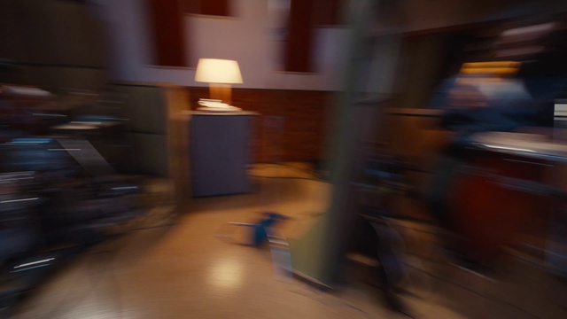 Video Reference: Building, Sky, Wood, Flooring, Tints and shades, Hardwood, House, Lamp, Chest of drawers, Darkness