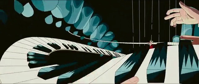 Video Reference: Keyboard, Musical instrument, Musical keyboard, Piano, Font, Line, Electronic instrument, Art, Electric blue, Music