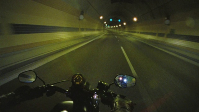 Video Reference: Automotive lighting, Light, Vehicle, Motorcycle, Flash photography, Automotive design, Headlamp, Motor vehicle, Asphalt, Automotive mirror