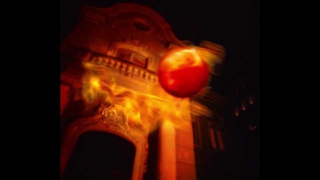 Video Reference: Amber, Window, Heat, Gas, Building, Tints and shades, Lantern, Font, Sky, Event
