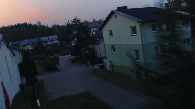 Video Reference: Sky, Building, Plant, Window, Cloud, House, Tree, Road surface, Asphalt, Residential area