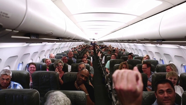 Video Reference: Vehicle, Air travel, Mode of transport, Aircraft cabin, Airplane, Travel, Passenger, Public transport, Aircraft, Aerospace manufacturer