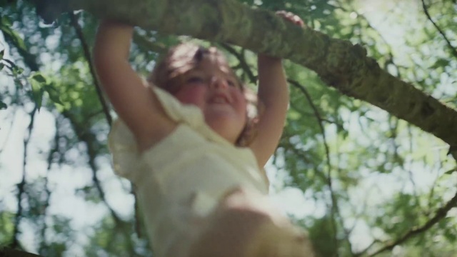 Video Reference: People in nature, Human body, Smile, Branch, Gesture, Happy, Elbow, Plant, Shorts, Tree
