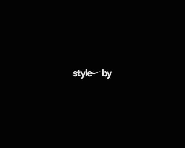 Video Reference: black background, text, logo, title card, minimal, centered, white typography, swoosh, branding, simple, clean, dark