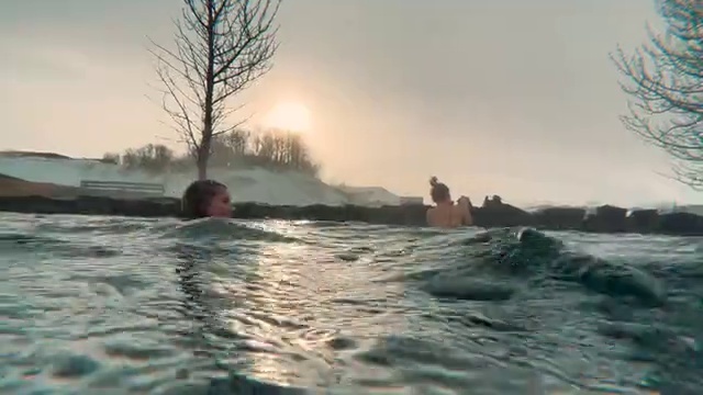 Video Reference: Water, Sky, Tree, Watercourse, Cloud, Lake, Freezing, Wind wave, Landscape, Recreation