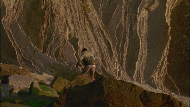 Video Reference: Plant, Bedrock, Slope, Wood, Terrain, Rock-climbing equipment, Mountain, Climbing, Formation, Landscape