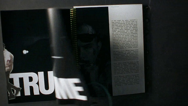 Video Reference: Sleeve, Font, Publication, Eyewear, Art, Audio equipment, Advertising, Room, Paper, Graphic design