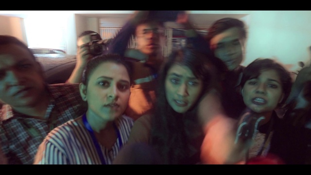 Video Reference: Eyebrow, Mouth, Jaw, Flash photography, Happy, Cool, Black hair, Adaptation, Fun, Friendship