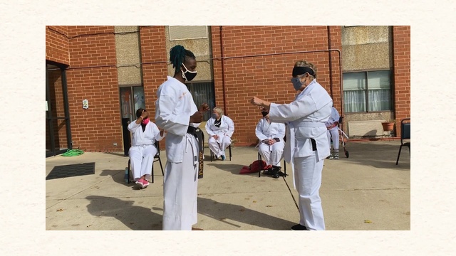 Video Reference: Martial arts uniform, Sports uniform, Martial arts, Window, Japanese martial arts, Sleeve, Gesture, Contact sport, Combat sport, Adaptation