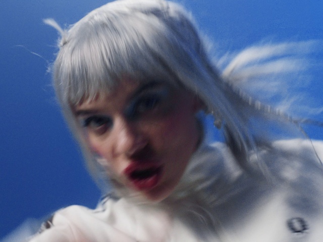 Video Reference: Nose, Face, Sky, Eyelash, Flash photography, Happy, Electric blue, Fun, Surfer hair, Eyewear