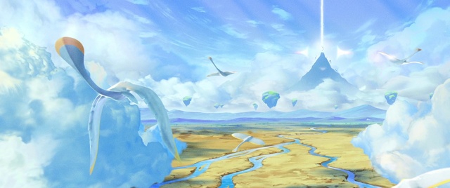 Video Reference: Cloud, Sky, Ecoregion, Paint, Azure, Natural landscape, Painting, Art, Cumulus, Landscape