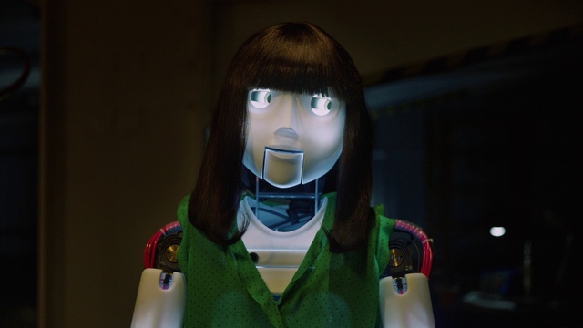 Video Reference: Head, Toy, Gesture, Black hair, Wig, Personal protective equipment, Art, Hime cut, Fictional character, Cg artwork