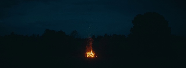 Video Reference: Sky, Automotive lighting, Flame, Fire, Tree, Natural landscape, Gas, Heat, Landscape, Midnight