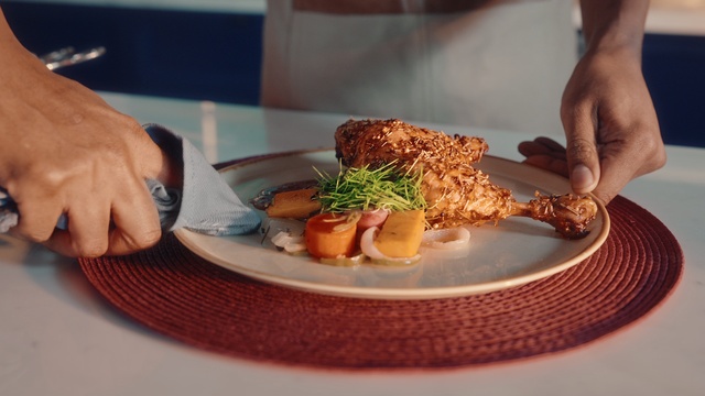 Video Reference: Food, Tableware, Dishware, Ingredient, Plate, Recipe, Table, Cuisine, Dish, Garnish