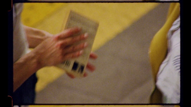 Video Reference: Hand, Yellow, Gesture, Waist, Wood, Finger, Font, Art, Thumb, Wrist