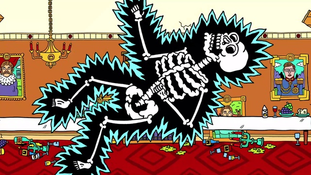 Video Reference: Vertebrate, Organ, Organism, Cartoon, Font, Art, Rectangle, Illustration, Fictional character, Drawing