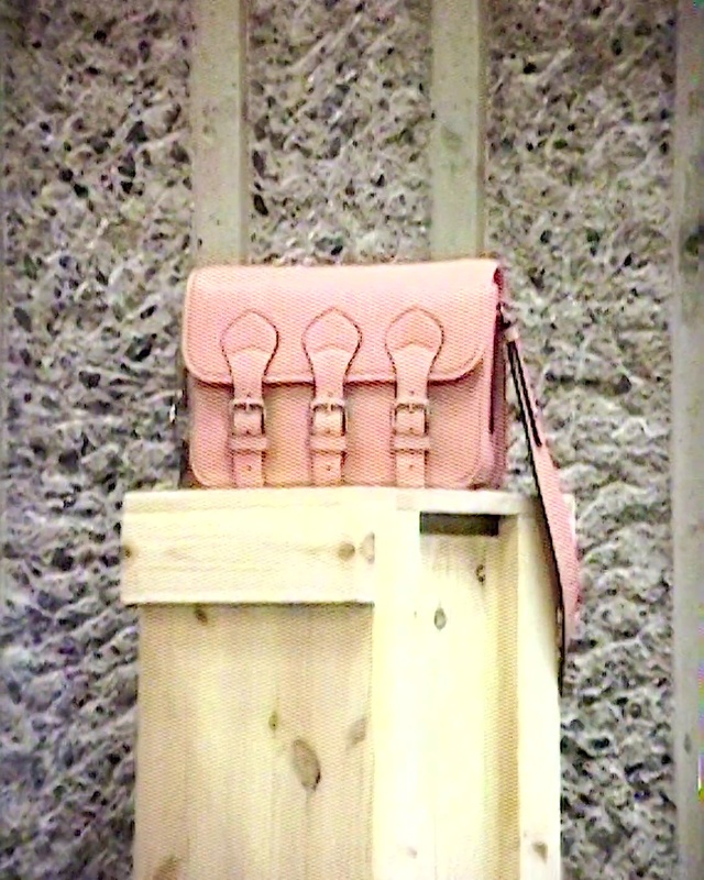 Video Reference: Shoe, Wood, Pink, Rectangle, Font, Brick, Tints and shades, Magenta, Street fashion, Peach